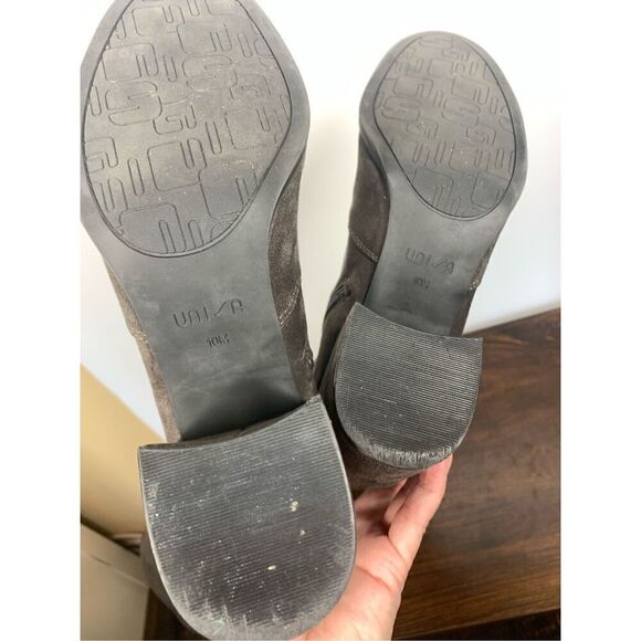 Unisa Women's Suede Block Heel Over The Knee Riding Boots Brown Size 10M - Picture 6 of 9